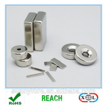 aimant de ndfeb de taille sur mesure nickel enduit